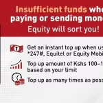 Equity Instant Top Up when having insufficient funds